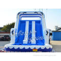 Kids Games Dolphin Inflatable Water Slide Blue / White With